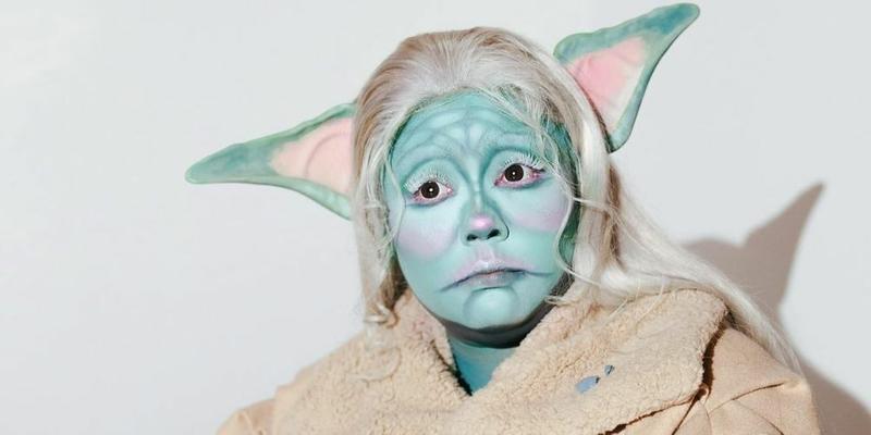 Lizzo Dressed As Baby Yoda