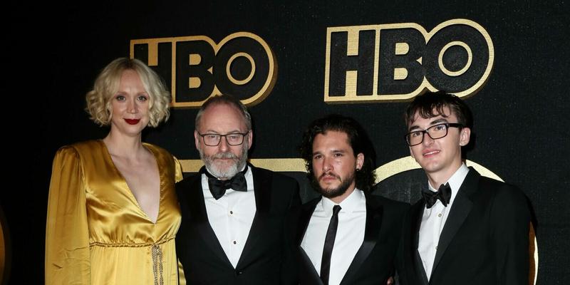 Cast of Game of Thrones arrives for the HBO Emmy party at the Pacific Design Center in Los Angeles, CA. 17 Sep 2018 Pictured: Gwendoline Christie, Kit Harrington, Isaac Hempstead Wright. Photo credit: profX/MEGA TheMegaAgency.com +1 888 505 6342 (Mega Agency TagID: MEGA277578_025.jpg) [Photo via Mega Agency]