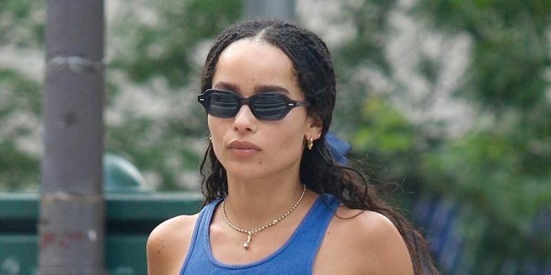 Zoe Kravitz soon to play Catwoman in the new Batman movie is seen all covered-up with a face mask and glasses in NYC