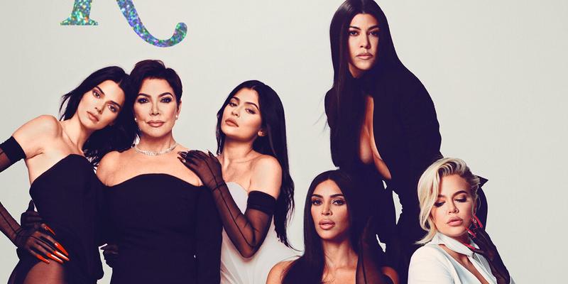 The Kardashian and Jenner women posing for the camera.