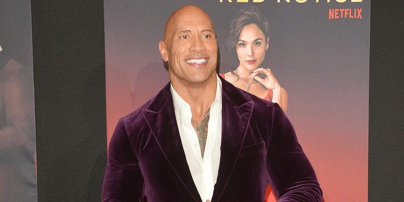 Dwayne Johnson at the World Premiere Of Netflix's "Red Notice"