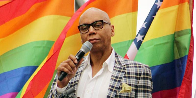 RuPaul Seen Speaking At the LA Pride Resist March In Hollywood