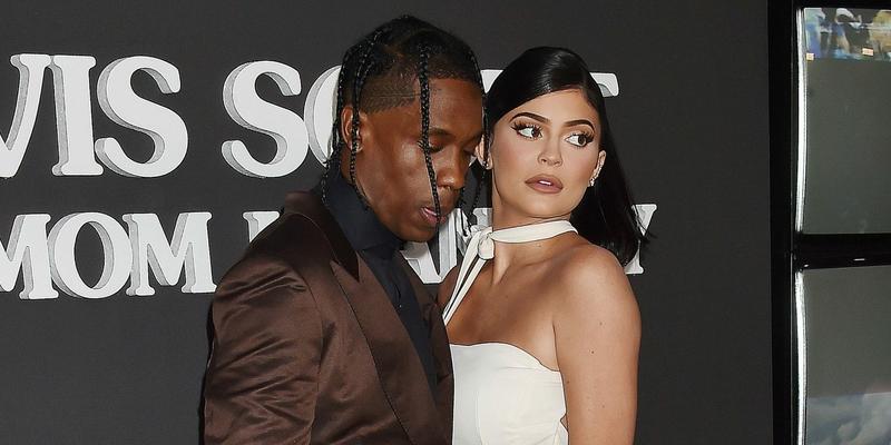 Travis Scott and Kylie Jenner at the Travis Scott Look Mom I Can Fly Premiere