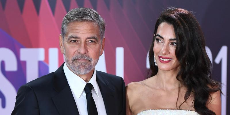 Amal CLooney & George Clooney smiling