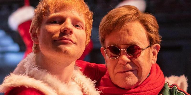 Ed Sheeran and Elton John tease the release of their Christmas single "Merry Christmas" for charity