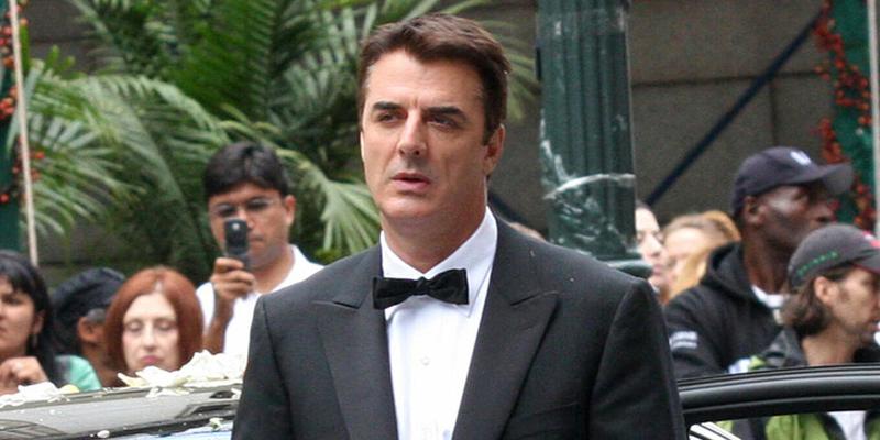 Chris Noth on Sex and the City Set