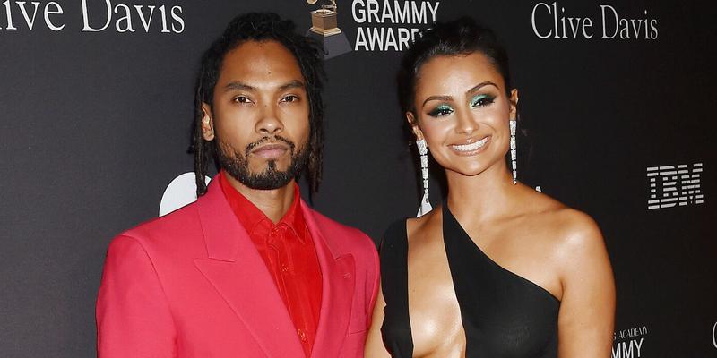 Miguel and Nazanin Mandi on the red carpet