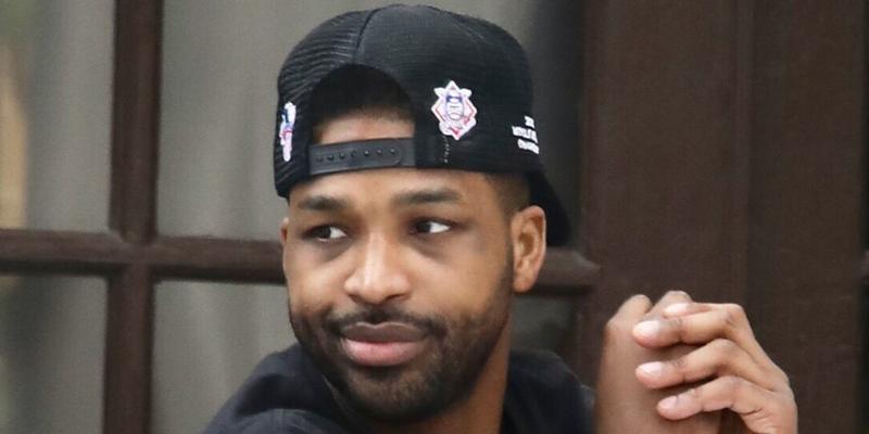 Khloe Kardashian's ex Tristan Thompson seen days after baby True's 1st birthday drinking champagne and eating pizza at The Ivy with buddies, while wearing a “Dirty Bastard” graphic tee. 16 Apr 2019 Pictured: Tristan Thompson. Photo credit: APEX / MEGA TheMegaAgency.com +1 888 505 6342 (Mega Agency TagID: MEGA401279_016.jpg) [Photo via Mega Agency]