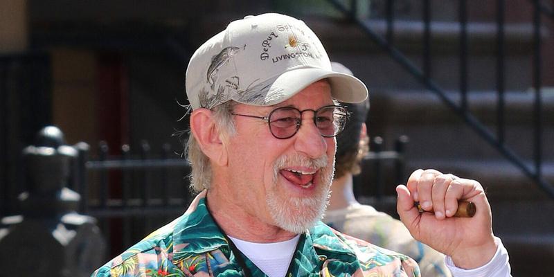 Steven Spielberg is all smiles and hard at work on the upcoming movie remake of the classic musical "West Side Story" filming in Manhattan's Harlem neighborhood. Spielberg is pictured directing the gang "The Jets" with actor Mike Faist who will play 'Riff' who is the leader of the Jets. The gang was seen doing a dance routine while filming a scene. 13 Jul 2019 Pictured: Steven Spielberg. Photo credit: LRNYC / MEGA TheMegaAgency.com +1 888 505 6342 (Mega Agency TagID: MEGA465490_001.jpg) [Photo via Mega Agency]