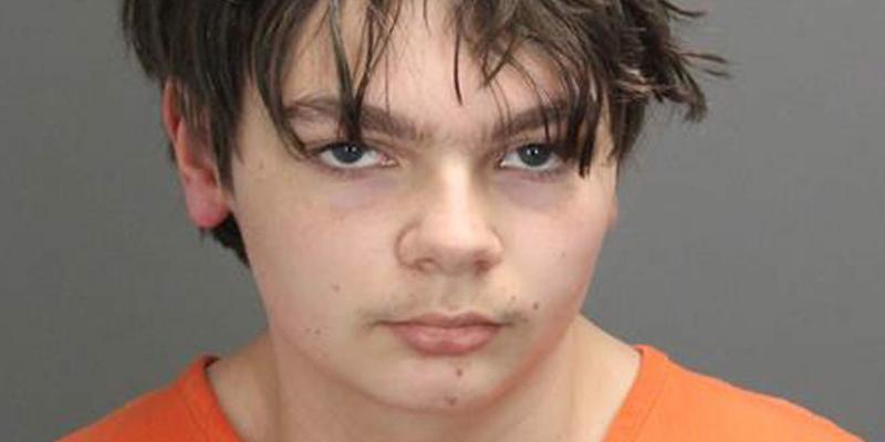 Suspected Michigan high school shooter Ethan Crumbleys booking photo