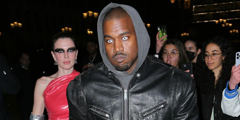 Kanye West and Julia Fox seen leaving the Rick Owens party in Paris