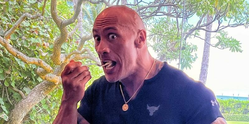 Dwayne Johnson cheat meal Sunday