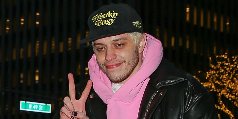 Pete Davidson seen at the NBC studios for his appearance at The Tonight Show Starring Jimmy Fallon in New York City.