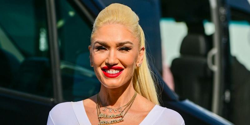 Gwen Stefani takes selfies and posed for pictures in Anaheim Ca