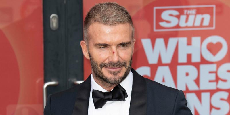 David Beckham at Sun's Who Cares Wins Awards 2021