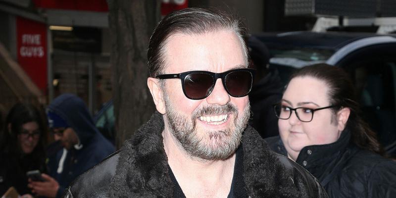 Ricky Gervais visits Today Show in New York