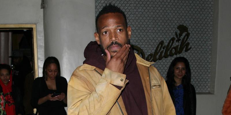 Actor Marlon Wayans is spotted leaving the Delilah restaurant