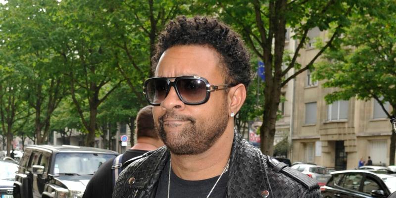 Singer Shaggy arrives at the Hotel in Paris.