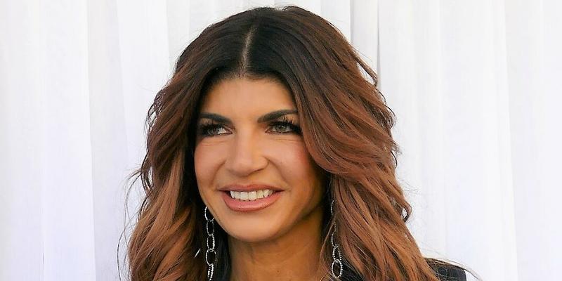 Teresa Giudice arriving to Andy Cohen's baby shower.