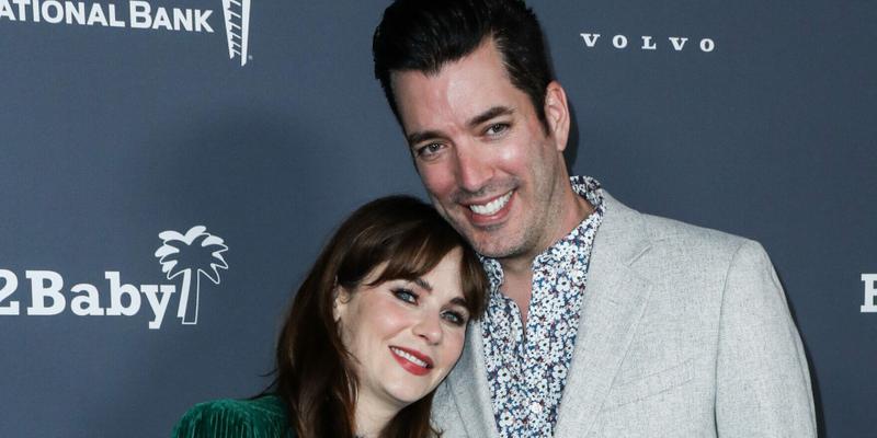 Zooey Deschanel and Jonathan Scott at the Baby2Baby 10-Year Gala 2021