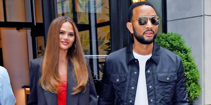 Chrissy Teigen and John Legend look loved up as they head out in NYC