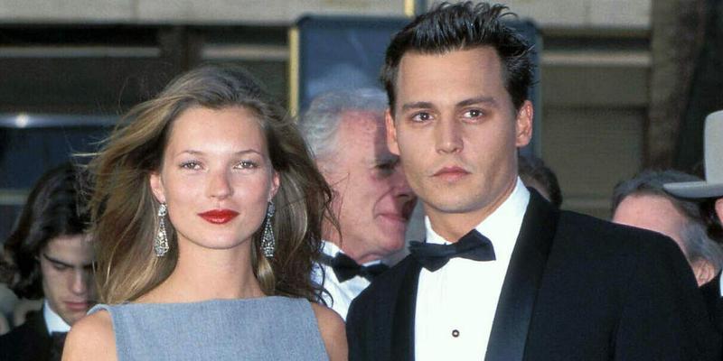 Kate Moss and Johnny Depp at Cannes Film Festival 1997