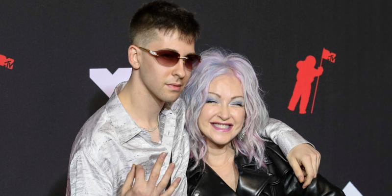 Dex Lauper and Cyndi Lauper attend the 2021 MTV Video Music Awards, VMAs, at Barclays Center in Brooklyn, New York, USA, on 12 September 2021.