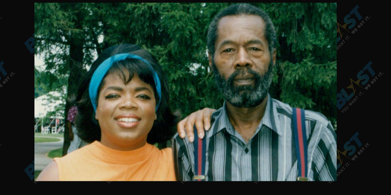 Oprah Winfrey with dad Vernon Winfrey