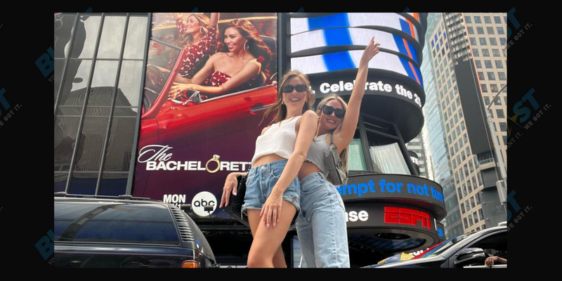 Rachel Recchia & Gabby Windey in Times Square