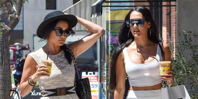 The Bella Twins go out for iced coffee