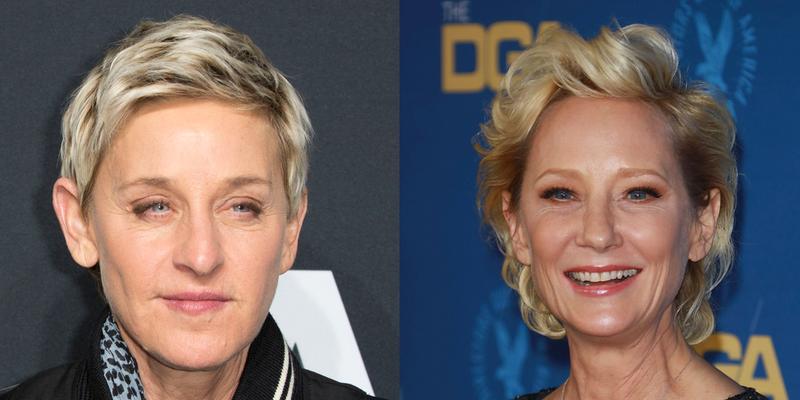 Portraits of Ellen DeGeneres and Anne Heche