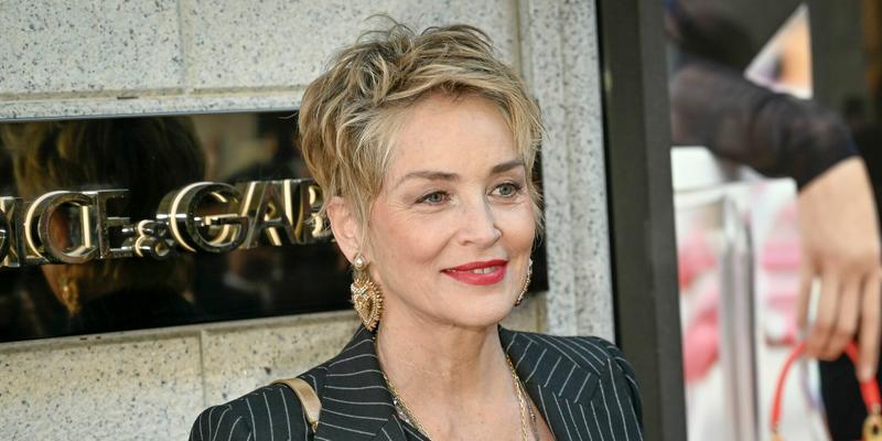 Sharon Stone arrives at the Dolce