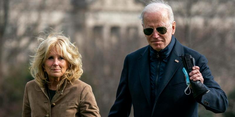 US President Joe Biden and First lady Jill Biden returns to the White House following a weekend at Camp David.