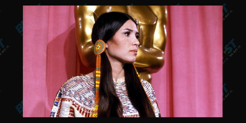 Sacheen Littlefeather at the the 45th annual Academy Awards in 1973