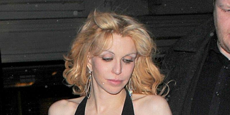 Courtney Love leaving the Groucho private members club at 2am appearing rather worse for wear As she arrived back at her hotel a member of staff attempted to block photographers taking pictures of Courtney by jumping in front of her