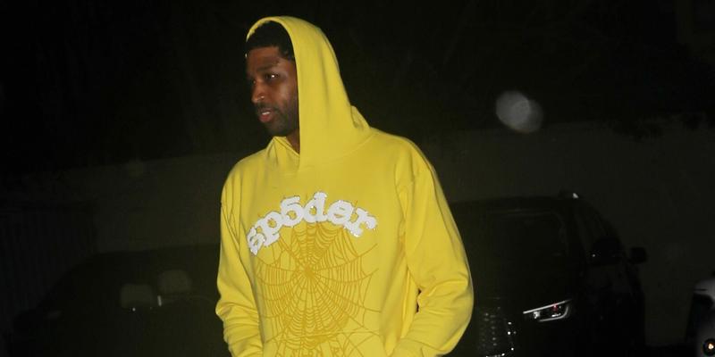 Tristan Thompson sports all yellow as he parties at Nightingale Plaza night club with friends