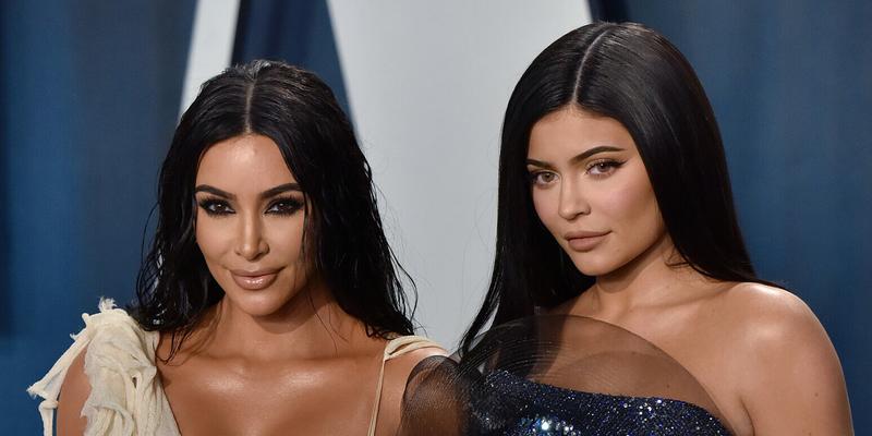 Kim Kardashian and Kylie Jenner attend Vanity Fair Oscar party