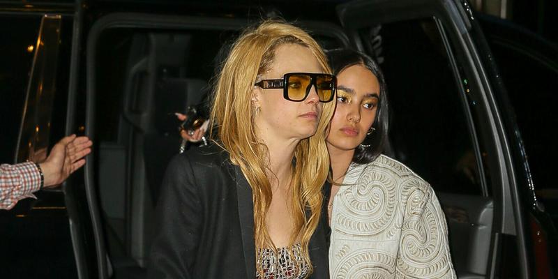 Cara Delevingne and Vanessa Hudgens seen arriving at the MET Gala Afterparty in NYC on May 02 2022