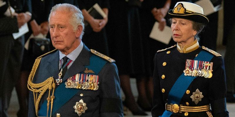 Members of the royal family pay their respects for the Lying-in State of Queen Elizabeth II