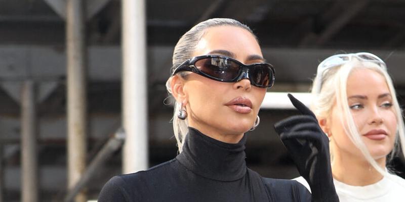 Kim Kardashian seen walking down the street heading to Nobu