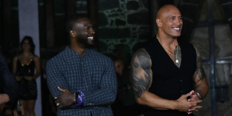Aldis Hodge and The Rock 'Black Adam' Photocall Fan Event In Mexico City