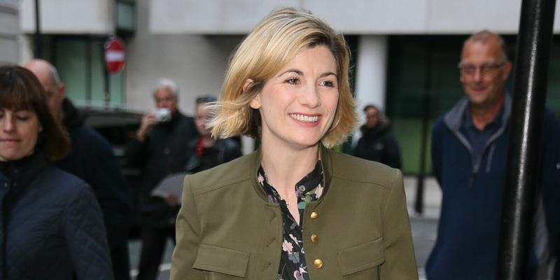 Doctor Who Jodie Whittaker arriving at BBC Radio Two Studios to promote the new series - London