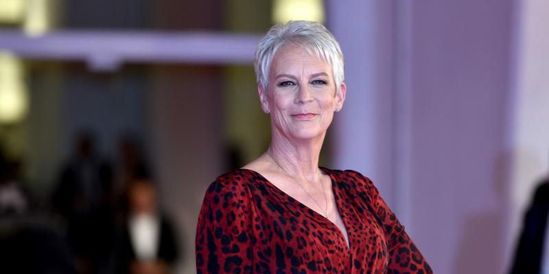 Jamie Lee Curtis on Red carpet of the movie "Halloween Kills" during the 78th Venice International Film Festival