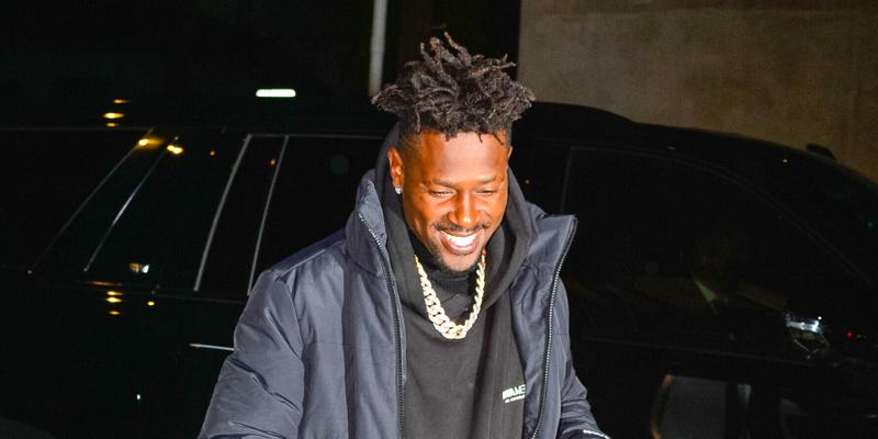 Antonio Brown outside Craig's Restaurant in West Hollywood