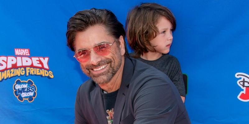 John Stamos and Billy Stamos attend Marvel's Spidey and his Amazing Friends ''Glow Webs Glow'.