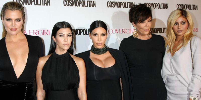 Kris Jenner and her daughters at Cosmopolitan Magazine's 50th Anniversary Party - Los Angeles