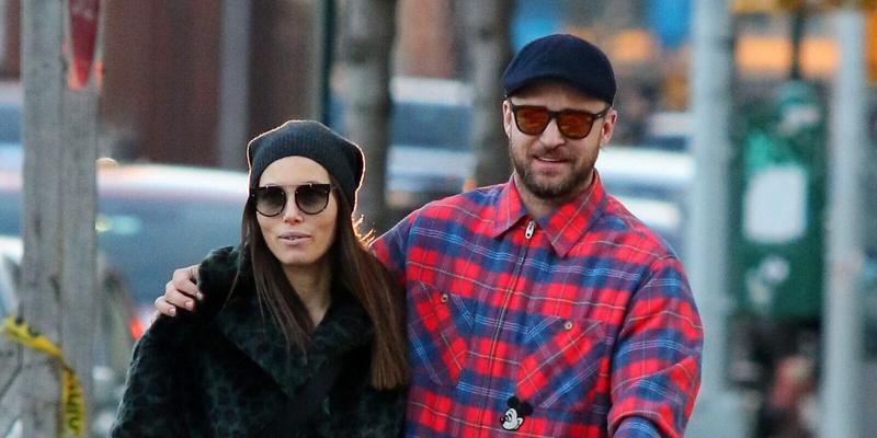 Justin Timberlake and Jessica Biel are all smiles with their son Silas after having a late afternoon lunch in NYC