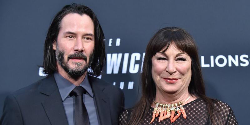 Anjelica Huston with Keanu Reeves at John Wick: Chapter 3 - Parabellum' L.A. Special Screening