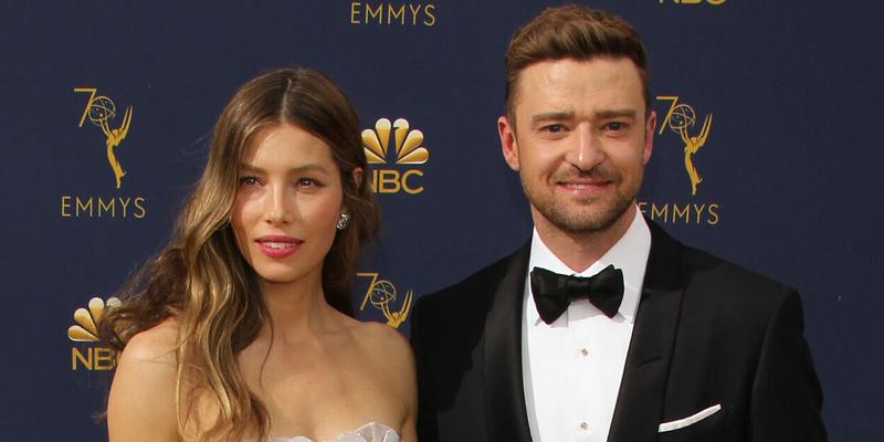 Jessica Biel & Justin Timberlake at the 2018 Emmy Awards