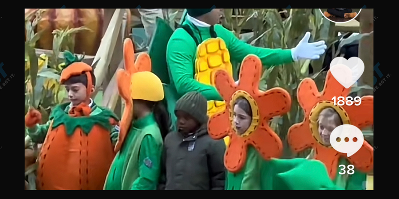 Corn Kid at the Thanksgiving parade